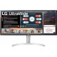Monitor IPS LED LG 34inch 34WN650-W, 2560 x 1080, HDMI, DisplayPort, Boxe, 75 Hz (Alb/Argintiu)