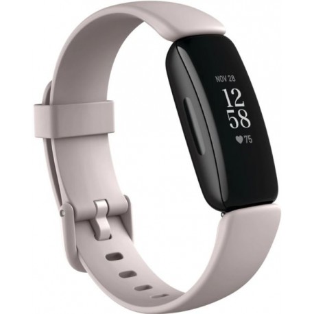 Bratara fitness Fitbit Inspire 2, Bluetooth, Rezistenta la apa, Alb/Negru
