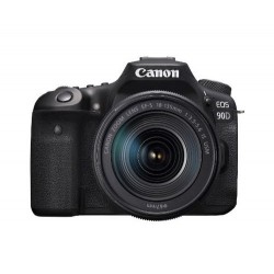 Aparat Foto DSLR Canon EOS 90D, 32.5MP, UHD 4K30p, Autofocus, Wi-Fi, Bluetooth + Obiectiv 18-135mm IS STM