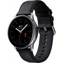 Smartwatch Samsung Galaxy Watch Active 2 SM-R820, Procesor Dual-Core 1.15GHz, Super AMOLED 1.4inch, 768MB RAM, 4GB Flash, Bluetooth, Wi-Fi, Carcasa Otel, Bratara Piele 44mm, Rezistent la apa si praf, Tizen (Argintiu/Negru)