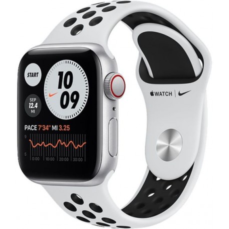 Smartwatch Apple Watch SE Nike Cellular, Retina LTPO OLED Capacitive touchscreen 1.57inch, Alb/Negru