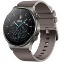 Smartwatch Huawei Watch GT 2 Pro, Display AMOLED 1.39inch, 32MB RAM, 4GB Flash, Bluetooth, GPS, Carcasa Titan, Bratara Piele, Rezistent la apa, Android/iOS (Gri)