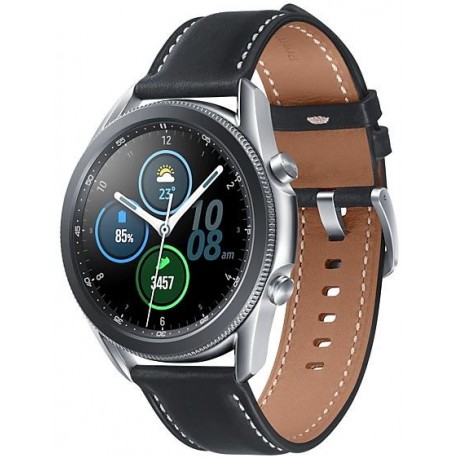 Smartwatch Samsung Galaxy Watch 3 SM-R850, 1GB RAM, 8GB Flash, Bluetooth, Wi-Fi, Rezistent la apa si praf, Tizen, Argintiu