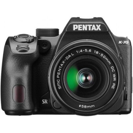 Aparat Foto D-SLR Pentax K-70 + DAL 18-50mm RE, 24MP CMOS (Negru)