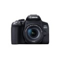 Aparat Foto D-SLR Canon EOS 850D, 24.1 MP CMOS, Ecran TFT 3inch, 4K, Wi-Fi, Bluetooth + Obiectiv EF-S 18-55mm F/3.5-5.6 IS STM (Negru)
