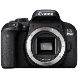 Aparat Foto DSLR Canon EOS 800D, Body, 24.2 MP, Full HD, Wi-Fi (Negru)