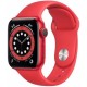 Smartwatch Apple Watch S6, Retina 1.78", Bratara Silicon 44mm, Carcasa Aluminiu, Rezistent la apa, Rosu